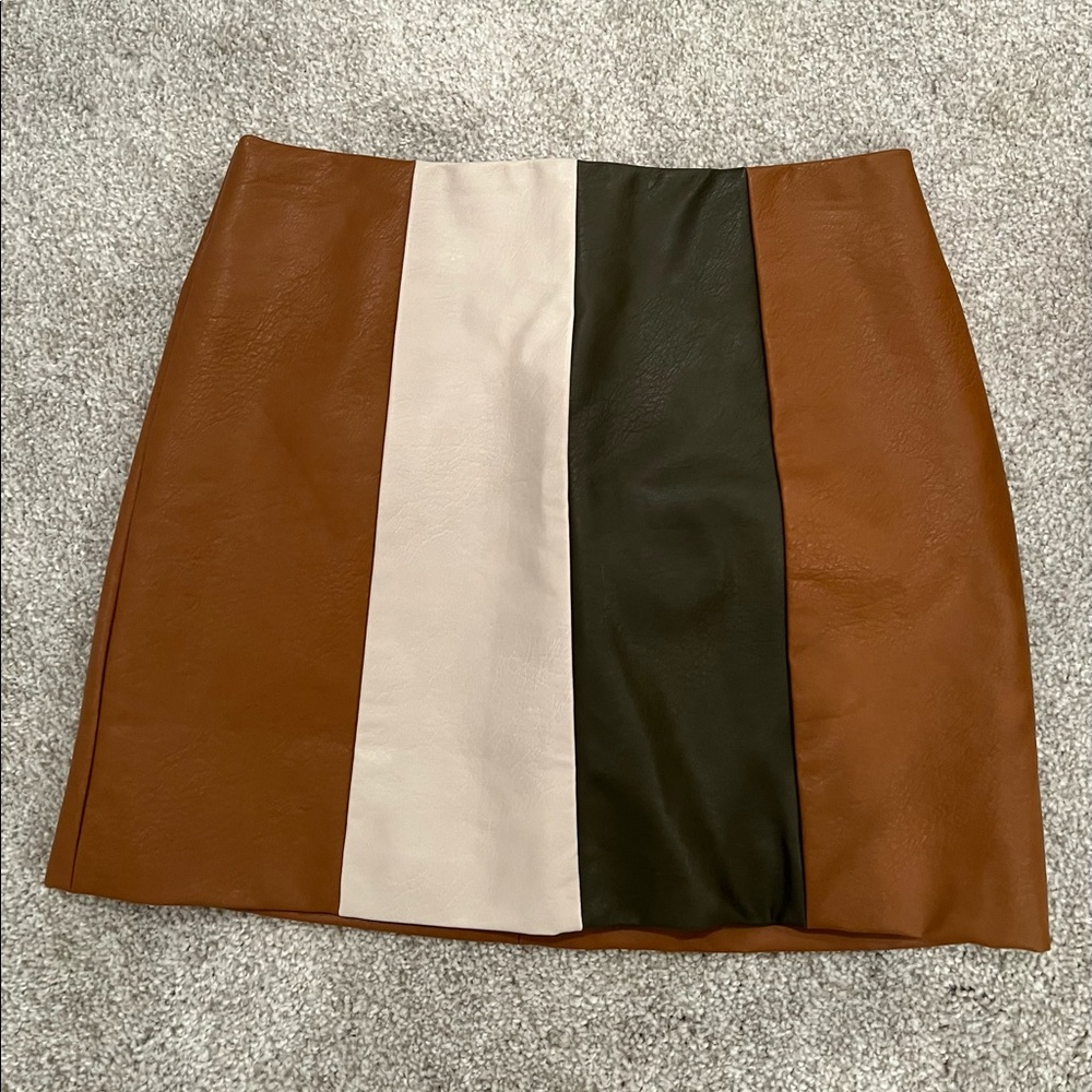 NanaMacs Wild Honey Leather Skirt